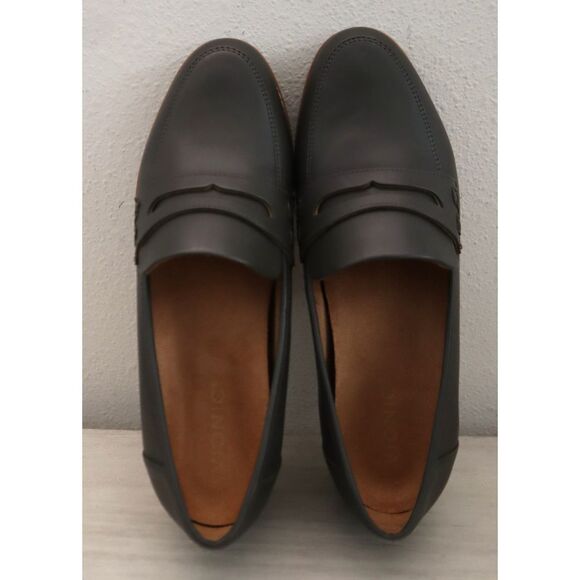 Vionic Women's Sz 10M Dark Khaki Green Leather Cheryl II Slip-On Loafers - Picture 2 of 12